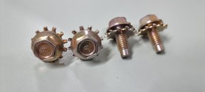 Ford Falcon XR-XY Gold Zinc Bonnet / Boot Bolts 4pk