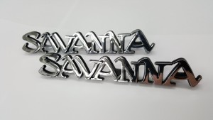 Mazda RX3 Savanna Rear Quarter Badges (Pair)