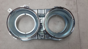 Datsun 1600 Right Hand Headlight Bucket With Retainer Rings